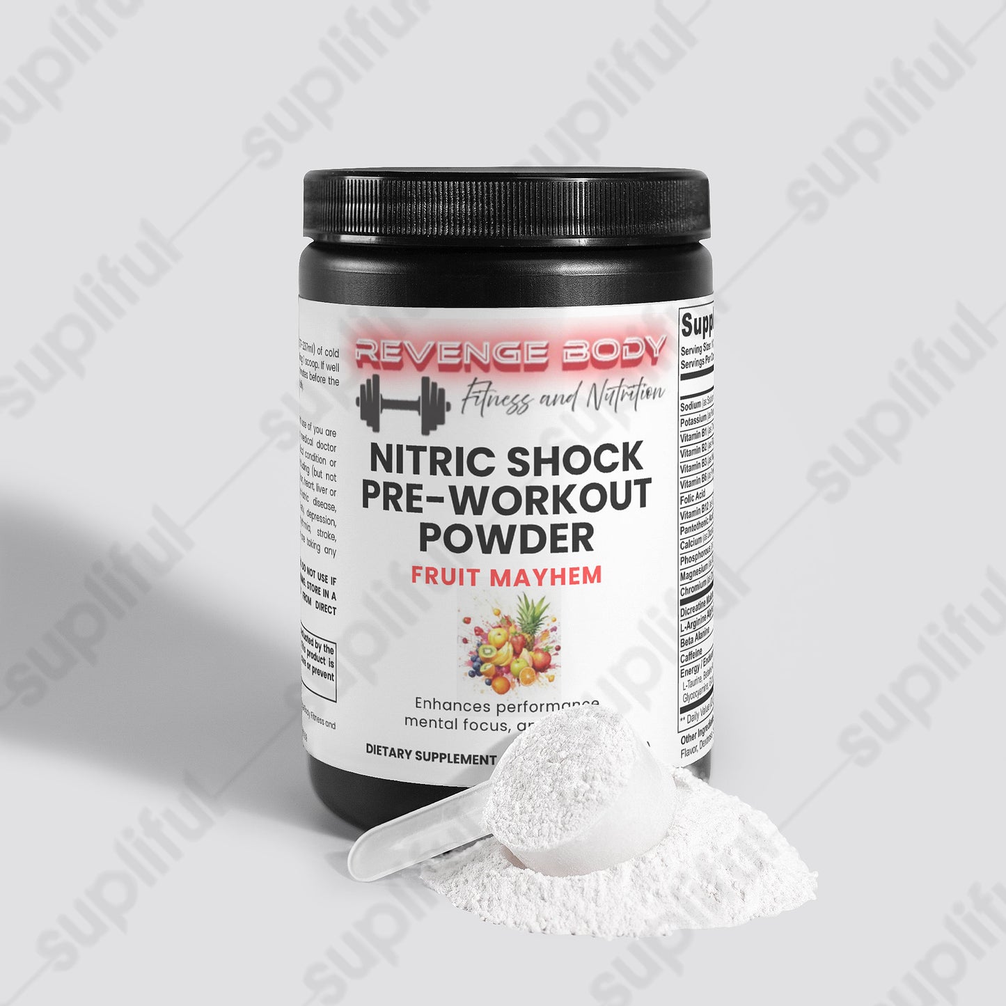 Nitric Shock Pre-Workout Powder (Fruit Punch)
